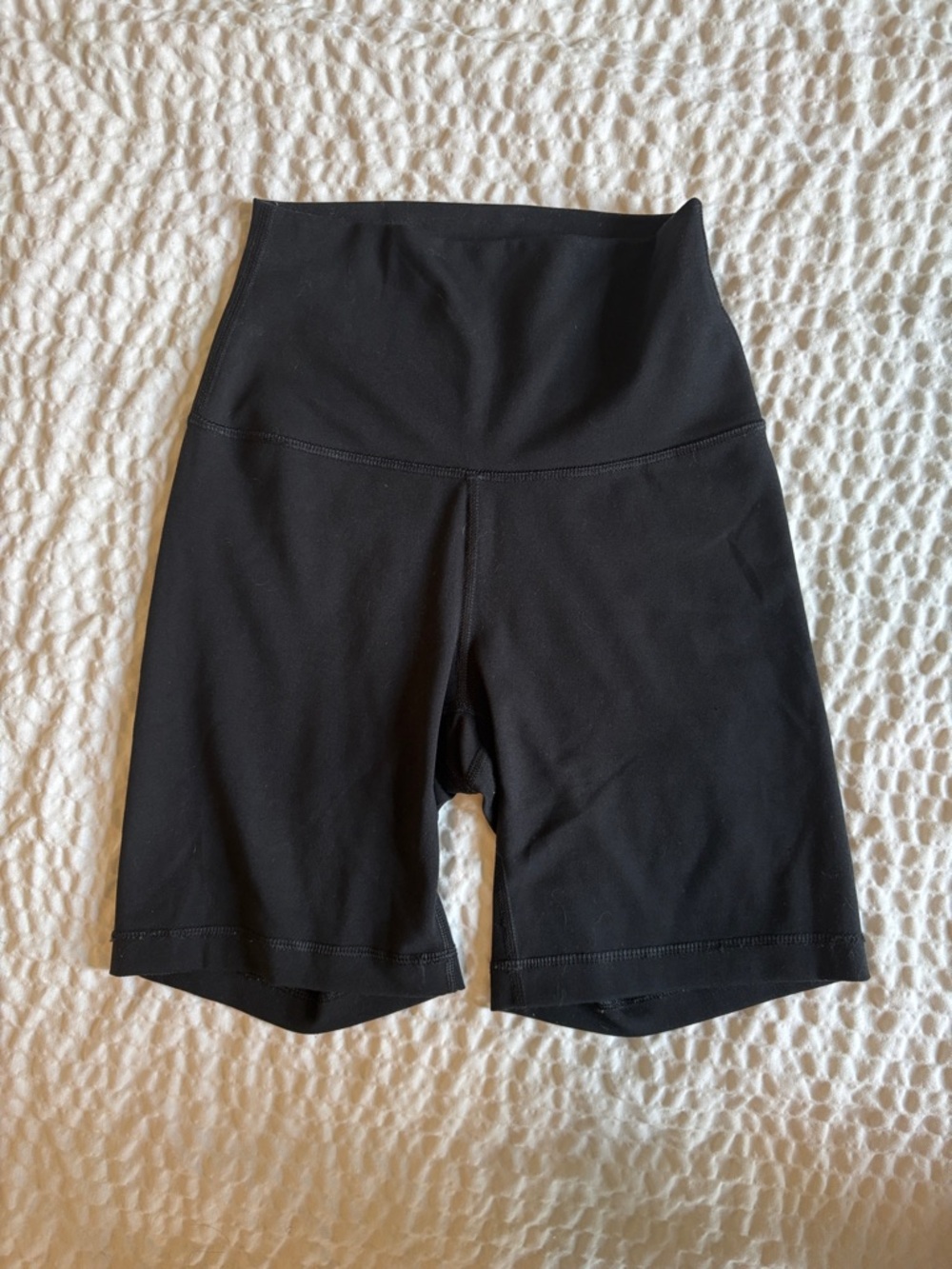 High-Waist Black Women’s Active Bike Shorts 7" Inseam